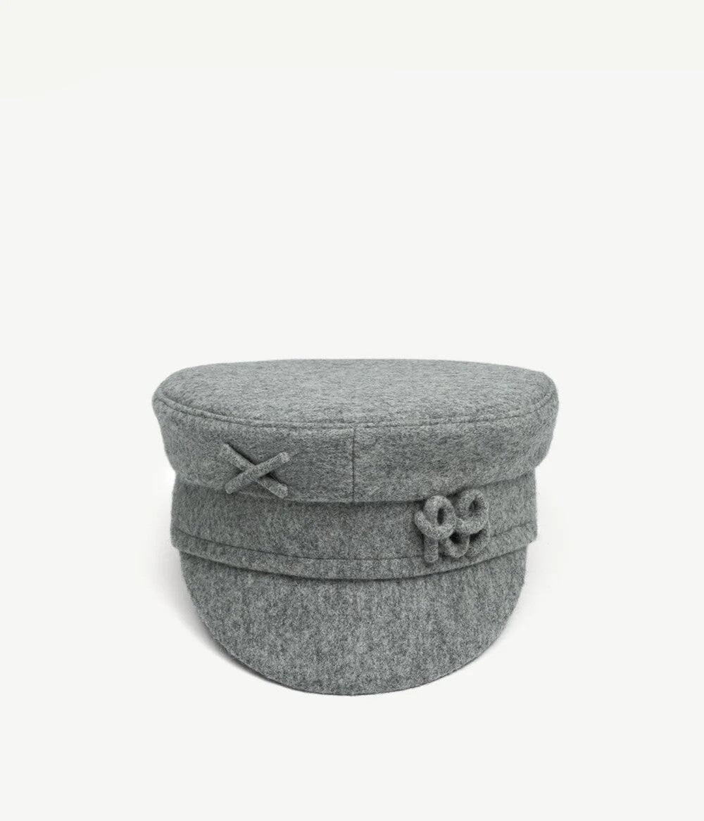 Ruslan Baginskiy Mélange-Effect Baker Boy Cap - S